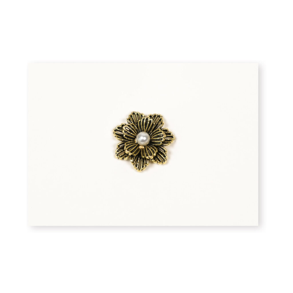 1.8cm Gold Filigree Button Alloy Button