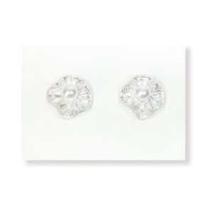 1.8cm Silver Decorative Pair Alloy Button