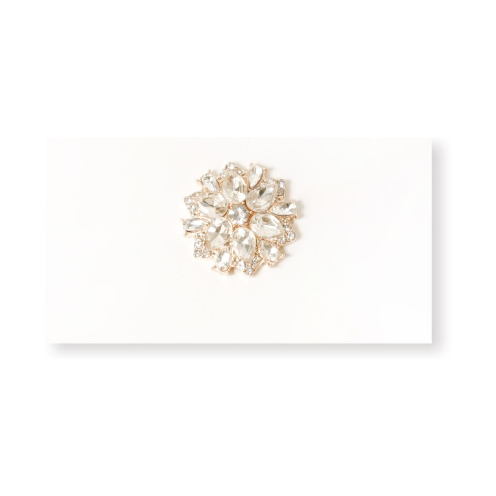 1.9cm Gold Floral Cluster Alloy Button