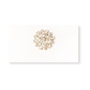 1.9cm Gold Floral Cluster Alloy Button