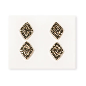 13.5 x 18mm Gold Mini Diamond Alloy Button