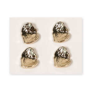 15 x 19mm Gold Small Leaf Alloy Button