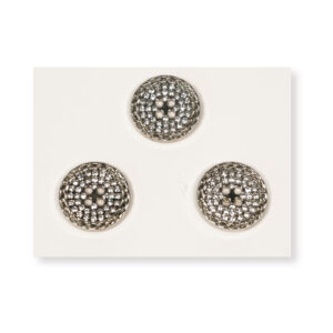 18mm Silver Floral Button Alloy Button