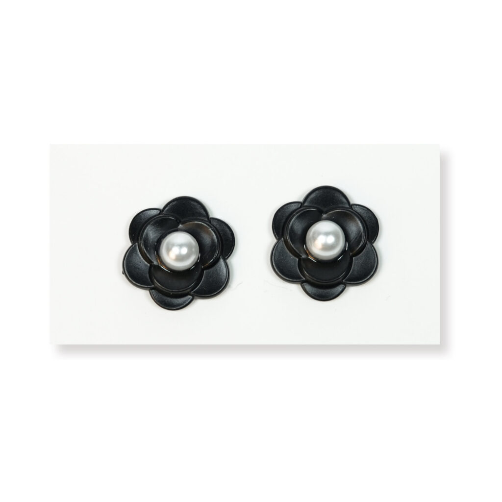 2.0cm Painted Floral Alloy Button
