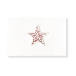 2.5cm Pink Star Alloy Button