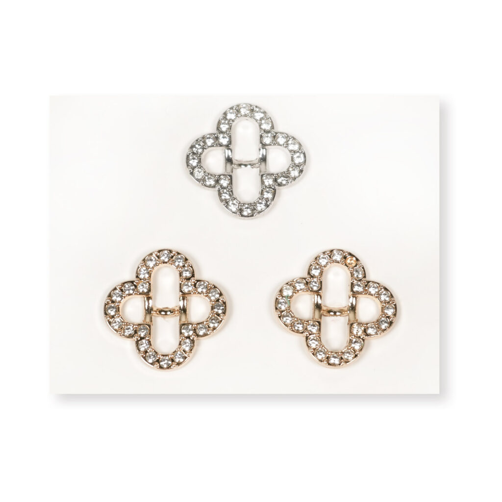 20mm Gold Filigree Flower Alloy Button