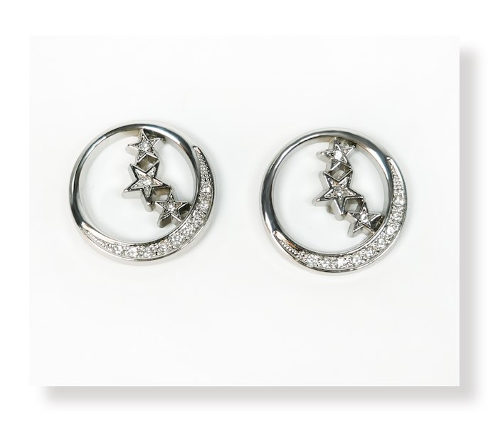 23mm Star in Round Frame Alloy Button