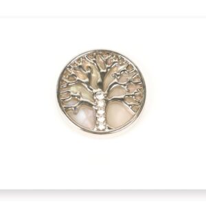 25mm Tree of Life Round Alloy Button