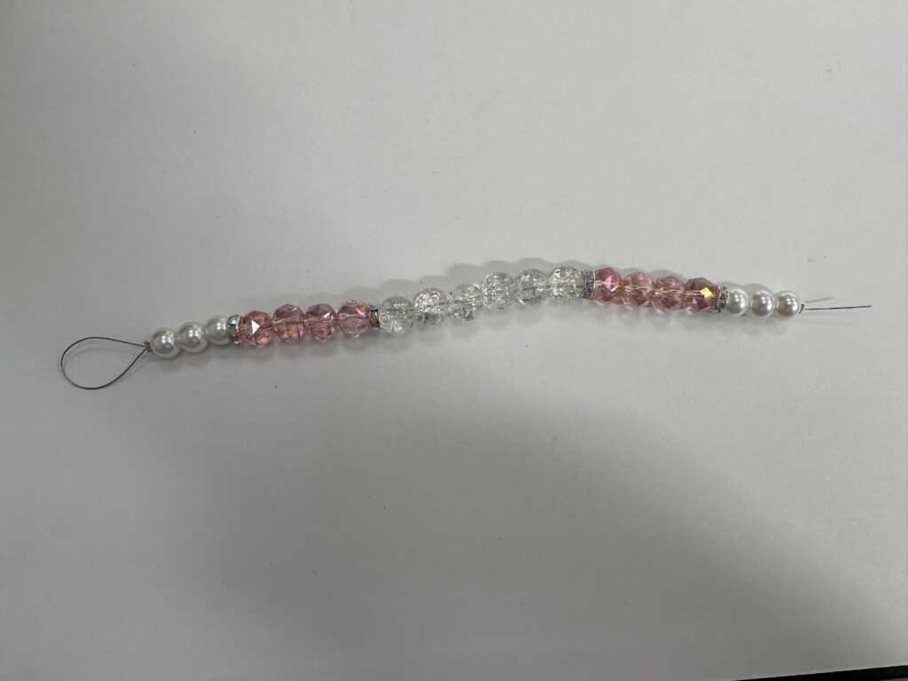 7-Inch Blush Pink Crystal Bead Strand