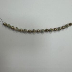 7-Inch Olive and Champagne Bead Strand