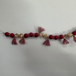 7-Inch Red Tassel Accent Bead Strand
