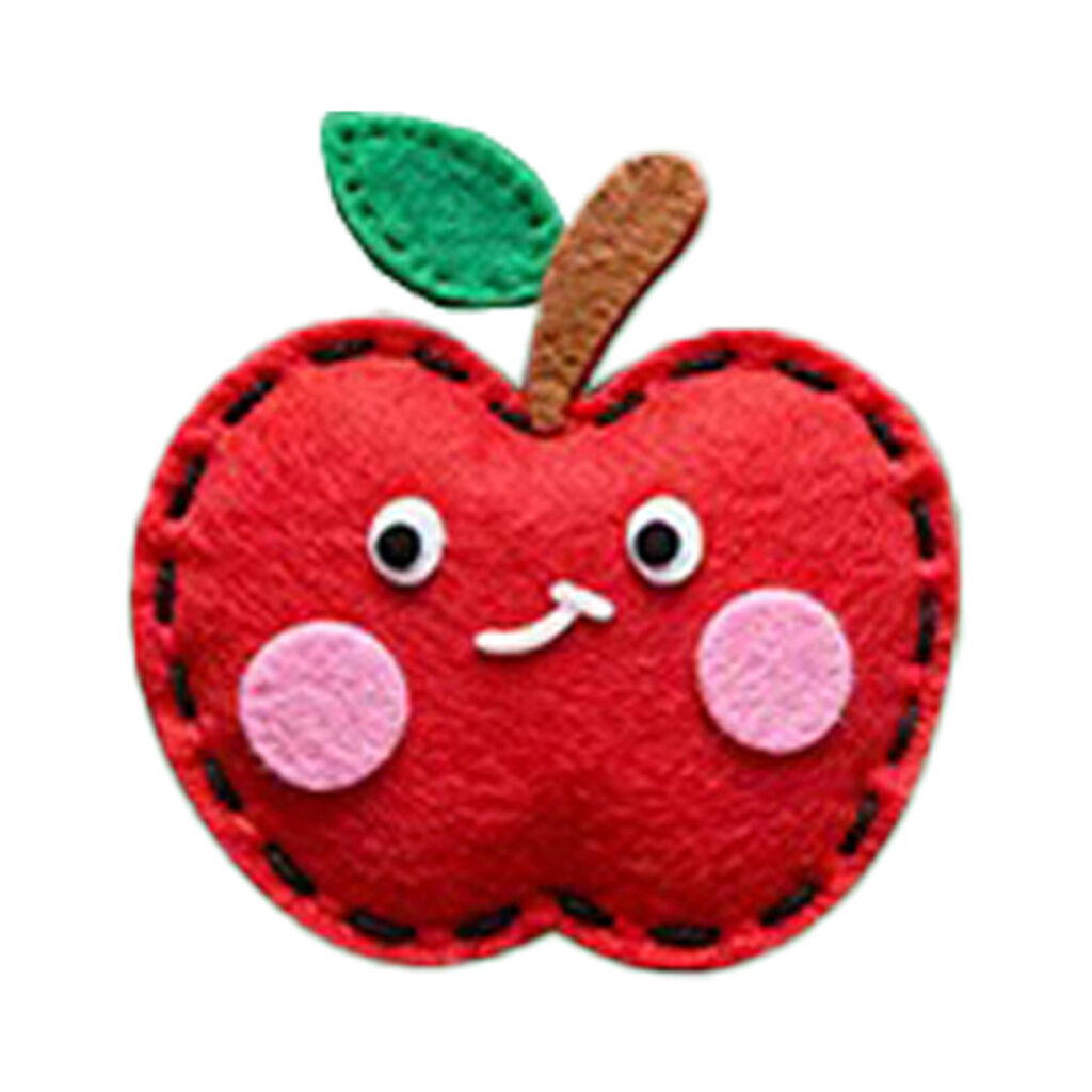 Apple Felt Ornament Kit, 13-15 cm