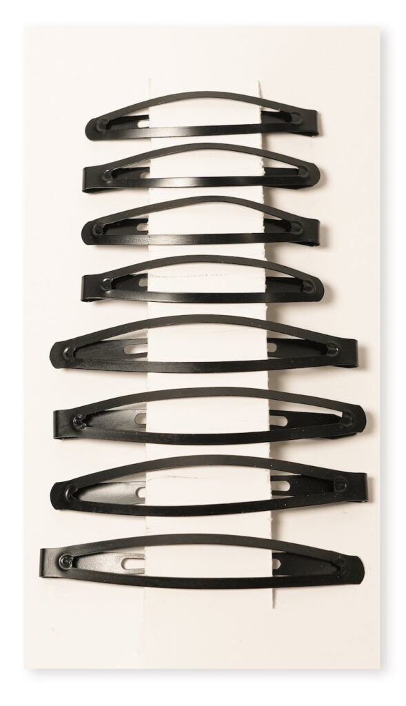 Black Hair Clip, 6 and 7.5 cm
