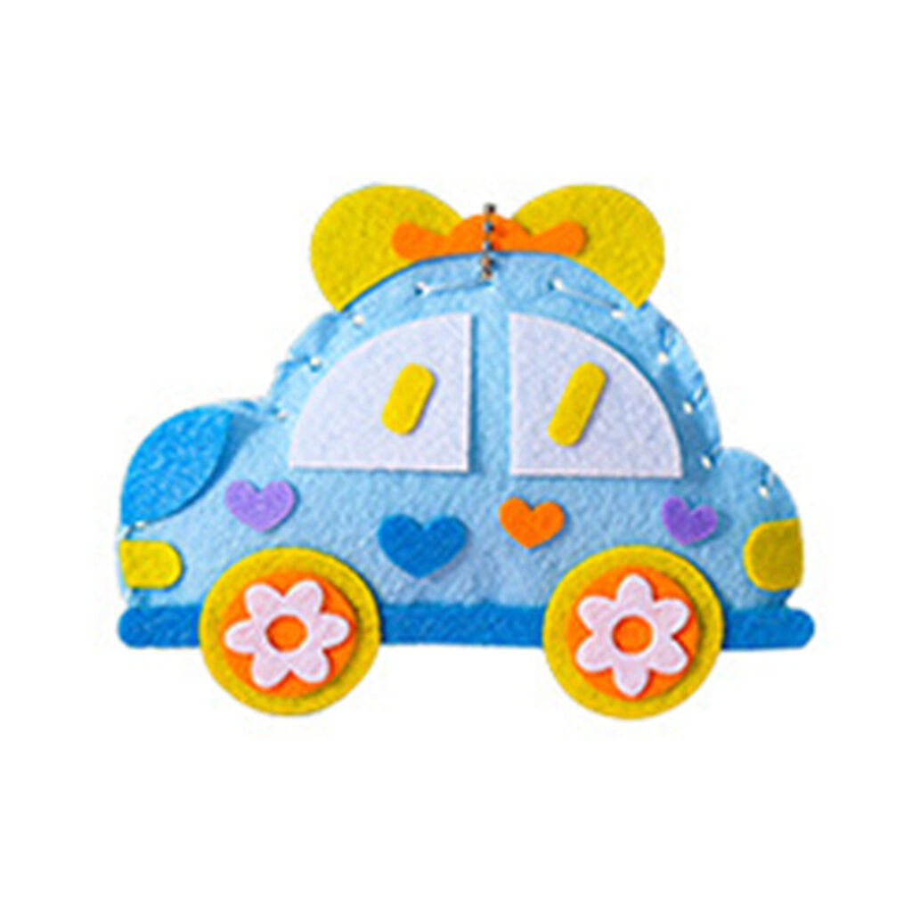 Blue Car Felt Sewing Kit, 13-15 cm