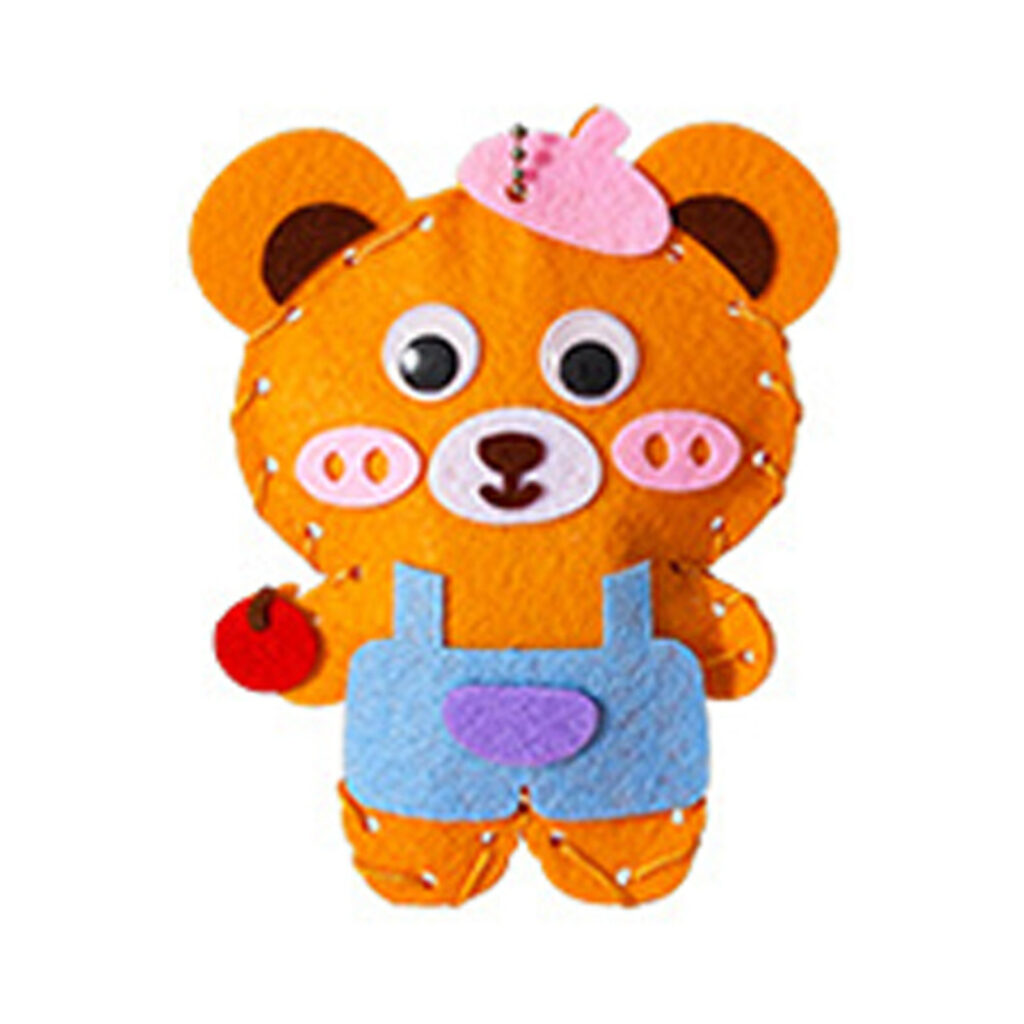 Brown Bear Felt Sewing Kit, 13-15 cm