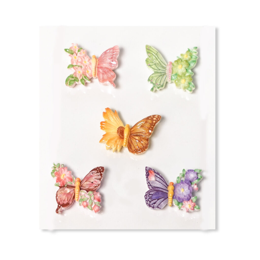 Butterfly Flatback Resin Embellishment, 27 x 23mm
