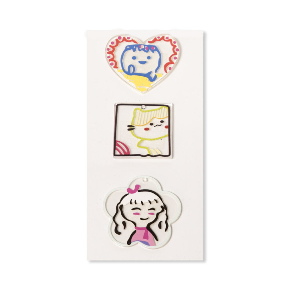 Cartoon Face Flatback Resin Embellishment, 33 x 35mm