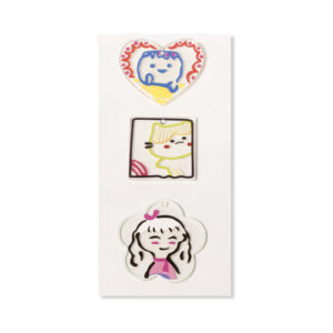 Cartoon Face Flatback Resin Embellishment, 33 x 35mm