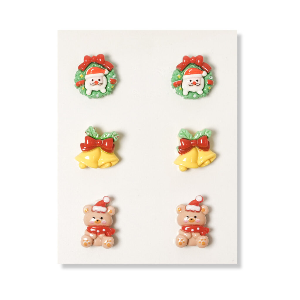 Christmas Motif Flatback Resin Embellishment, 14 x 15mm