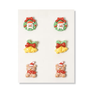 Christmas Motif Flatback Resin Embellishment, 14 x 15mm