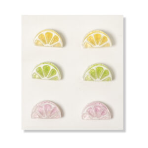 Citrus Slice Flatback Resin Embellishment, 15 x 9mm