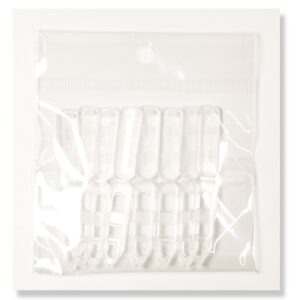 Clear Frog Hair Clips, 8-Piece Set, 2.5cm