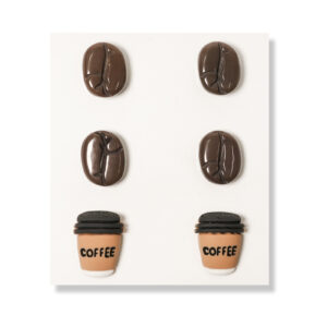Coffee Cup Flatback Resin Embellishment, 20mm