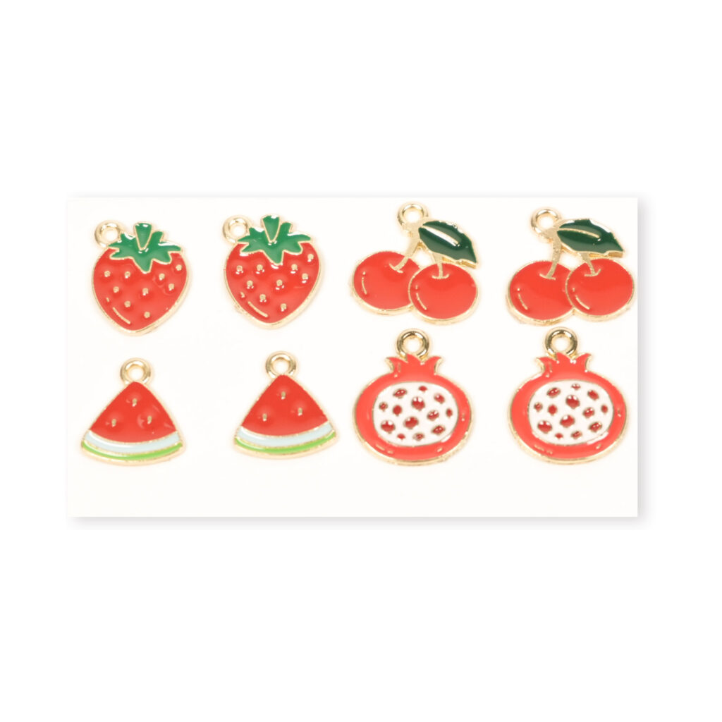 Colorful Fruit Jewelry Charms