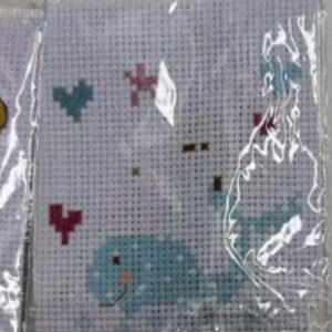 Elephant Needlecraft Kit, 10 x 14 cm, Unframed