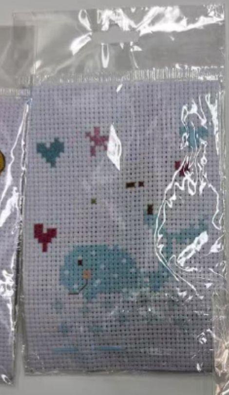 Elephant Needlecraft Kit, 10 x 14 cm, Unframed
