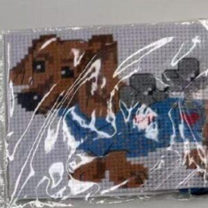 Dog Pair Needlecraft Kit, 10 x 14 cm, Unframed