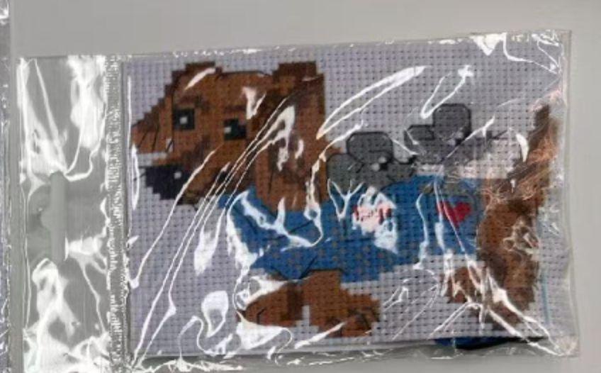 Dog Pair Needlecraft Kit, 10 x 14 cm, Unframed