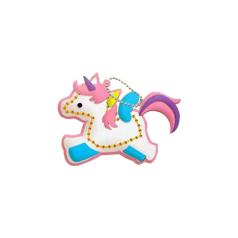 Pink Unicorn Felt Keychain Sewing Kit, 13-15 cm