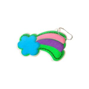 Rainbow Felt Keychain Sewing Kit, 13-15 cm