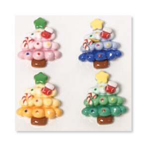 Cute Food and Animal Mix Flatback Resin Embellishment, 25 x 33mm