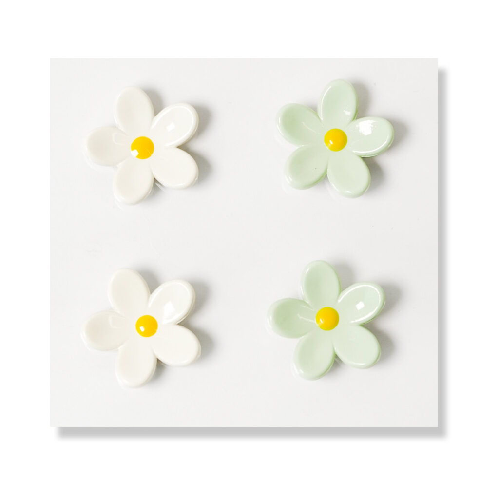 Daisy Flatback Resin Embellishment, 20 x 20mm