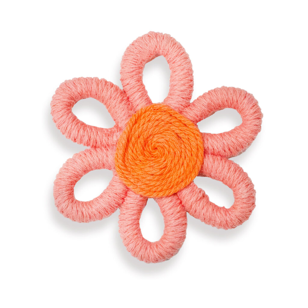 Embroidered Flower Patch, 7cm