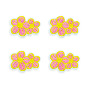 Flower Embroidered Patch, 4.3 x 3cm