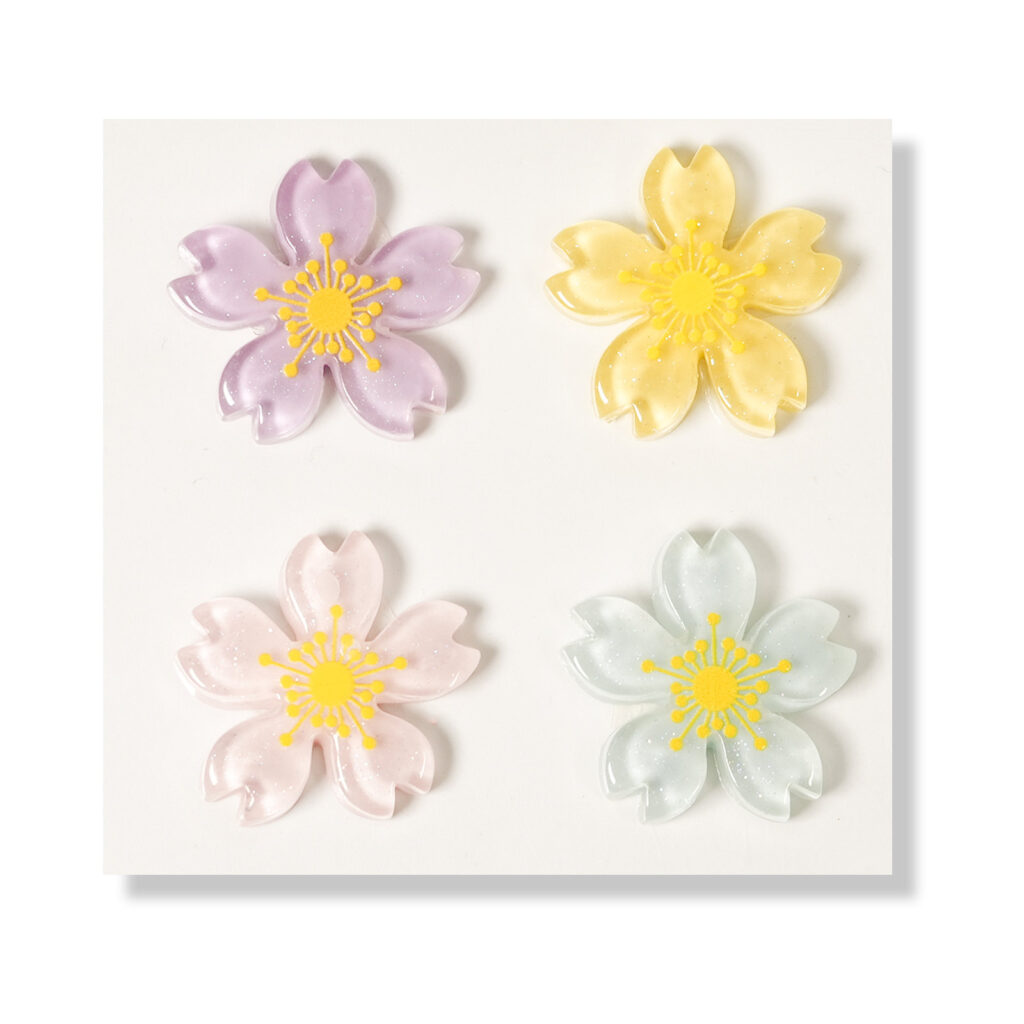 Flower Flatback Resin Embellishment, 26mm