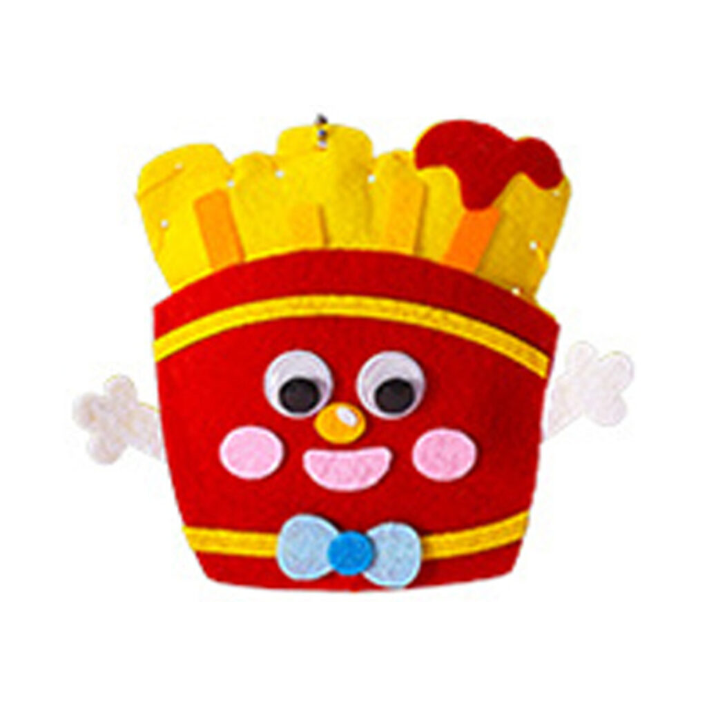 French Fries Felt Sewing Kit, 13-15 cm