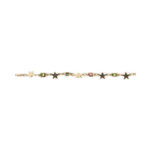 Gold-Tone Star Station Jewelry Chain Strand, 18 inches