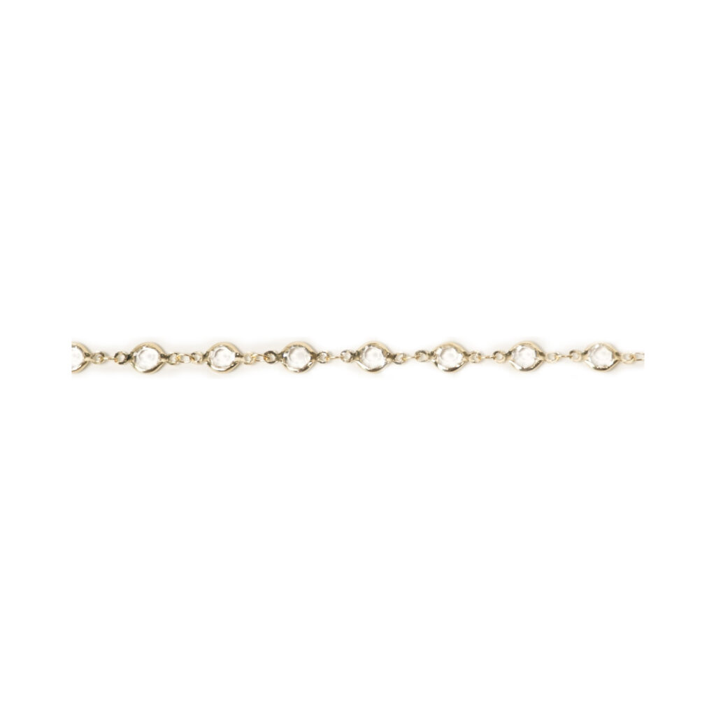 Gold-Tone Station Link Jewelry Chain Strand, 18 inches