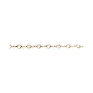 Gold-Tone Station Link Jewelry Chain Strand, 18 inches