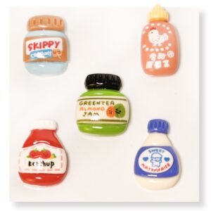 Mini Jam Jar Flatback Resin Embellishment, 19 x 26mm
