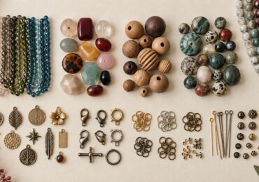 Wholesale glass, acrylic, resin, wood and natural stone beads with charms and jewelry findings