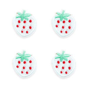 Pale Strawberry Iron-On Patch, 2.4cm