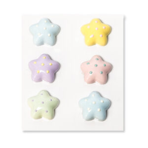 Pastel Star Flatback Resin Embellishment, 20 x 19mm