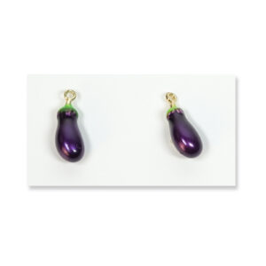 Purple Eggplant Jewelry Charms