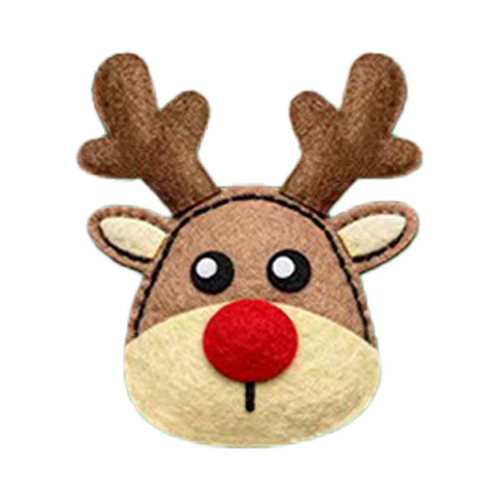Reindeer Face Felt Ornament Kit, 13-15 cm