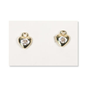 Rhinestone Heart Jewelry Charms